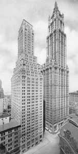 Около начала 1930х годов. Слева - Transportation Building (Бродвей, 225) (296x474, 52.1 КБ)